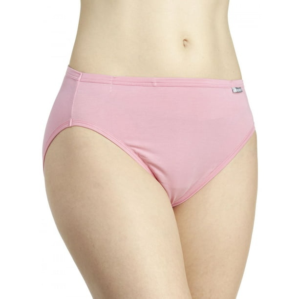 Women’s Jockey Cotton Stretch Hipster-Pink-Size 8 Set of 3-NWT